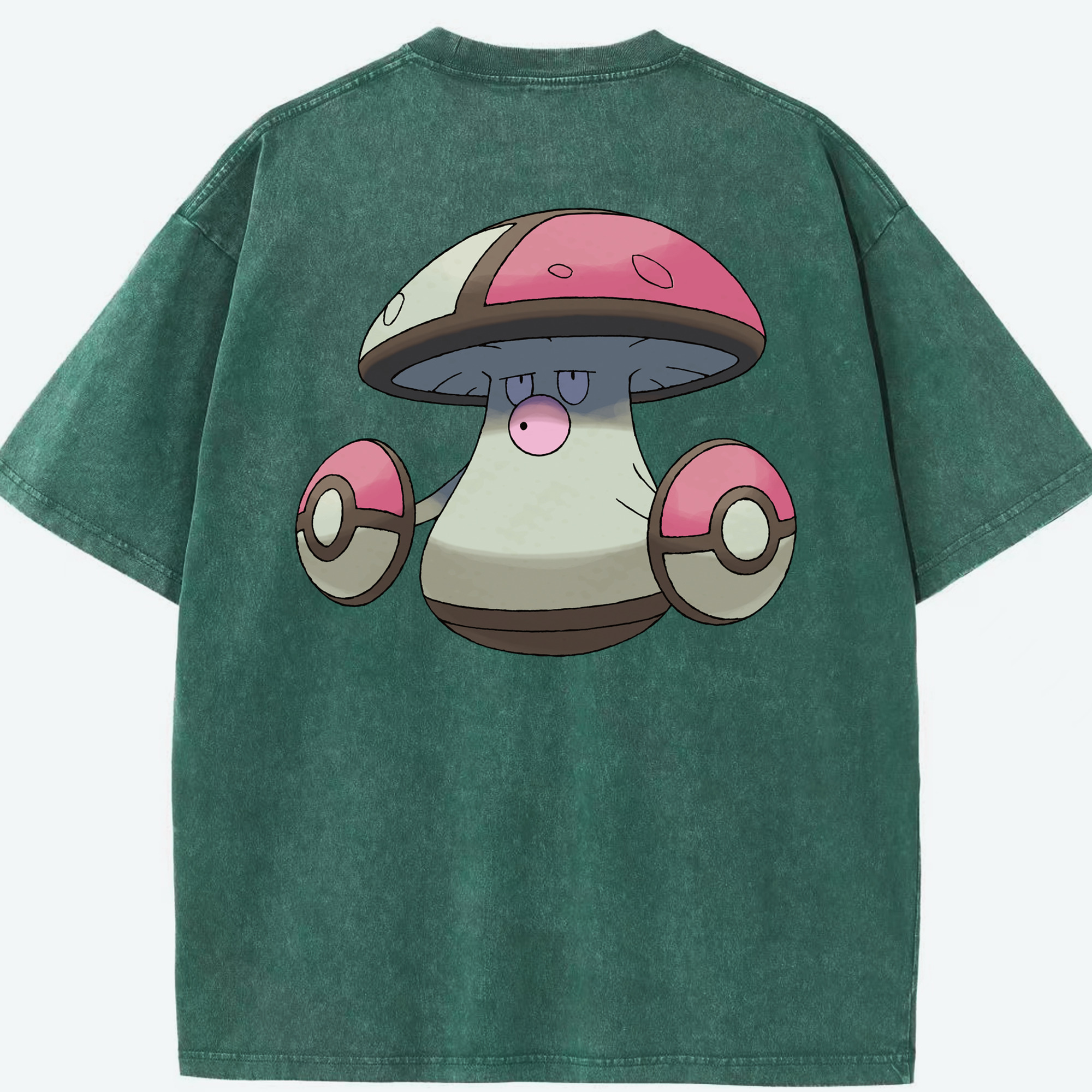 （画像用） ポケットモンスター Pokémon 綿100% ヴィンテージ風 半袖Tシャツ（背面プリント）